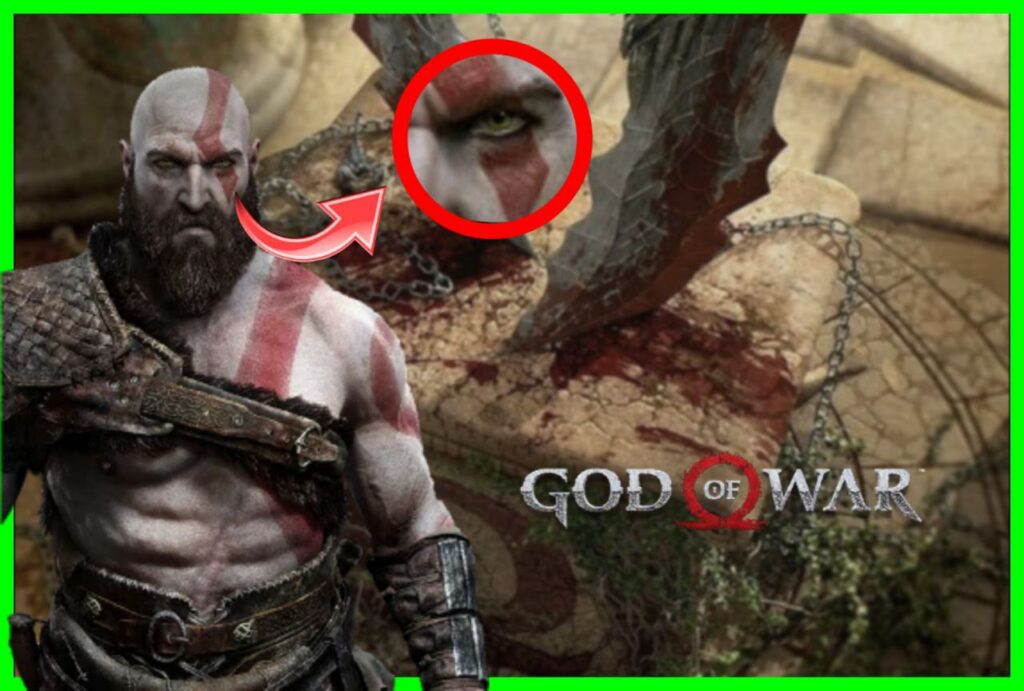 Por que o kratos tem marcas vermelhas pelo corpo